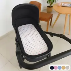 Colchonete de Carrinho Moisés Para Bebê Menino Menina (Capa Removível + Espuma)