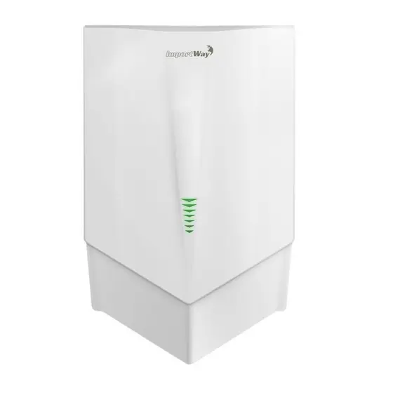 Secador de Mãos Automático 103 m/s Elétrico 1500W Sensor para Banheiro Branco Importway