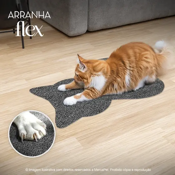 Arranhador para Gatos Multiuso Adesivo – Proteção Flexível para Móveis com Carpete Texturizado