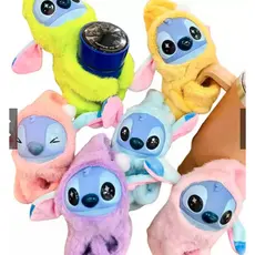 Urso de Pelúcia Stitch Pulseira Estilo Bicho Preguiça Ursinho Fofinho com Garra Stitch Lafufu
