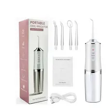 Irrigador Dental Portátil, 230ml, USB - Prático para Viagem e Aparelho - Limpeza Profunda