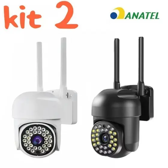 Câmera WIFI - IP66 com alarme IR 28 LED Wifi HD Dual Volt Motion Sensor app YOOSEE kit 2 jorge