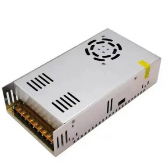 Fonte Chaveada 12V 50A 600W Bivolt Com Chave Seletora Para Som Automotivo CFTV LED Automação Alta Potência