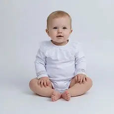 Body Infantil de Renda Body para bebe Branco
