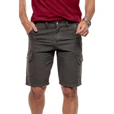 Bermuda Cargo Sarja Masculina Bolso Lateral Conforto Casual Durabilidade