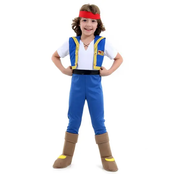 Fantasia Capitão Jake Infantil Disney - E Os Piratas Da Terra Do Nunca