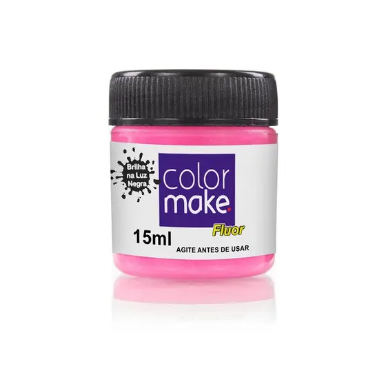 Tinta Liquida Fluorescente 15 Com Ml Pink - Color Make