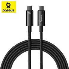 Cabo Turbo 240W Tipo C Baseus Rápido MacBook Usb C 2Metros Para Iphone 15 16  Samsung Android