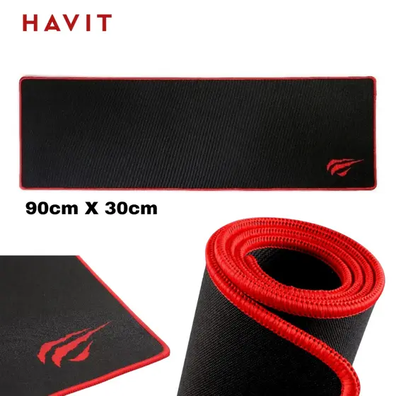Mousepad Havit HV-MP830 Gamer Gamenote Preto Grande 90cm X 30cm X 3mm Magic Eagle