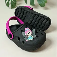 Sandália Infantil Menina Babuche Injetado Personagem Fada Moderno Confortável Macio Tendencia