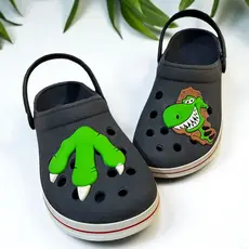 Babuche Adulto Masculino Fachetado Sandália Personagem Pata Dinossauro Macio Leve Infantil Lançamento