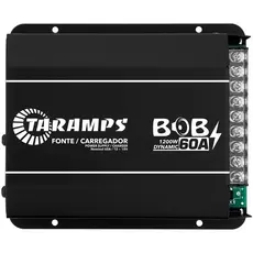 Fonte Carregador Taramps Bob 60a Bivolt Preto Som Automotivo