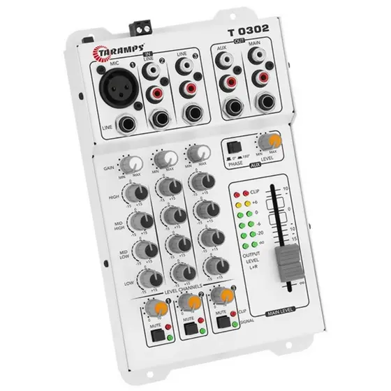 Mesa De Som Automotivo Equalizador Taramps T0302 3 Canais