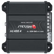 Módulo Amplificador Digital Stetsom HL400.4 400W RMS 4 Canais 2 Ohms
