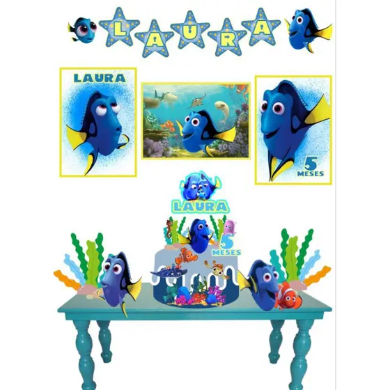 Kit Festas Só um bolinho - PROCURANDO DORY - Nemo (FAZEMOS VÁRIOS TEMAS- SOLICITE PELO CHAT)