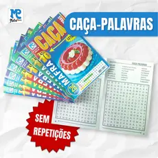 Livros Caça-Palavras Passatempo - Kits de 10 até 50 unidades - Sem Repetição