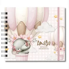 Livro do Bebê Personalizado Mesversário Diário Mensagens Chá Revelação Menino Meninas Temas
