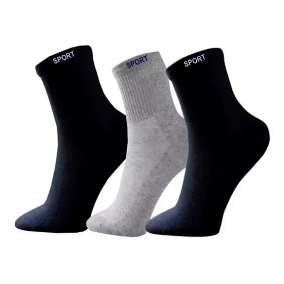 Kit Meias Masculino Cano Médio Revenda Atacado Selecione 3 , 6 ou 12 Pares
