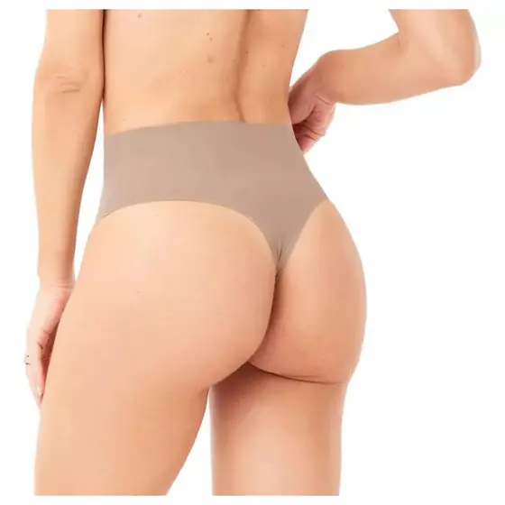 Calcinhas Fio Dental Cós Alto Confortavel Sem Costura 7 cm Cós Corte a Laser Modeladora Não marca