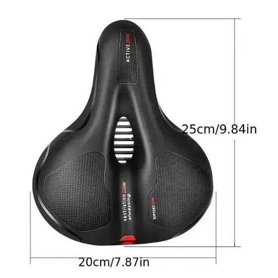 Banco Selim Bicicleta Molas Vazado Confortável Resistente