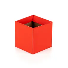 Caixa Quadrada Pequena Para Flores e Presentes Vermelho (05 unidades)