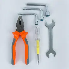 Kit Jogo Ferramentas 6 Peças Leon GTS Alicate Chave Teste Manutenção Doméstica e Automotiva