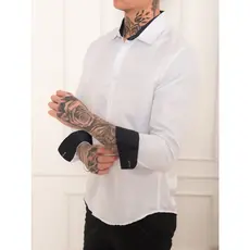 Camisa Social Masculina Manga Longa Slim Duas Cores L008