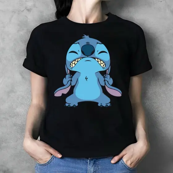 Camiseta Feminina Estampada Feminina 100% Algodão Lançamento