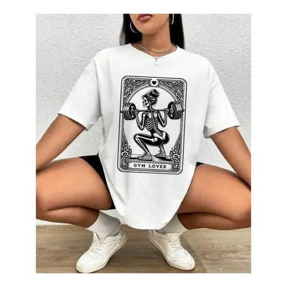 Camiseta Blusão Feminina Academia e Casual 100% Algodão Super Estilosa