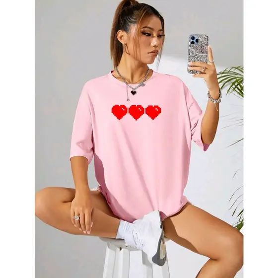 Camiseta Feminina 100% algodão Com Estampa Academia e Casual