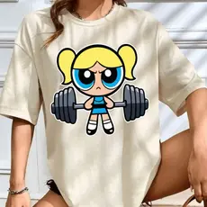 Camiseta Feminina Academia Estampada Camisetao Meninas Super Poderosas