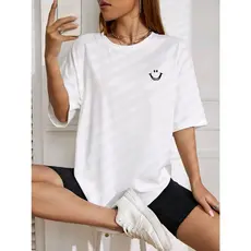 Camiseta Feminina Estampada 100% Algodão Casual Estilosa