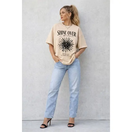 Camiseta Feminina 100% Algodão Super Estilosa Fashion