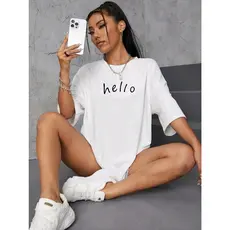 Camiseta Feminina Estampada 100% Algodão Academia Estilosa Dia A Dia