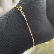 Pulseira Masculina De Ouro Veneziana 1,2mm Banhada a Ouro 24k