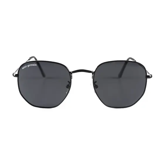 Óculos de Sol Preto Hexagonal Quadrado Harbor Full Black UV