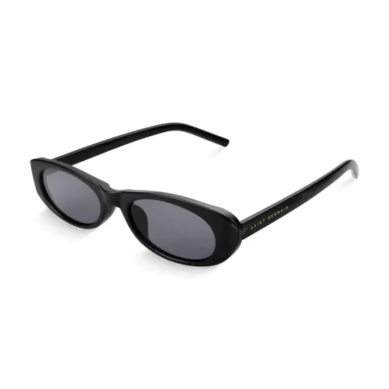 Óculos De Sol Feminino Saint Germain Amalfi Preto Uv400 Oval