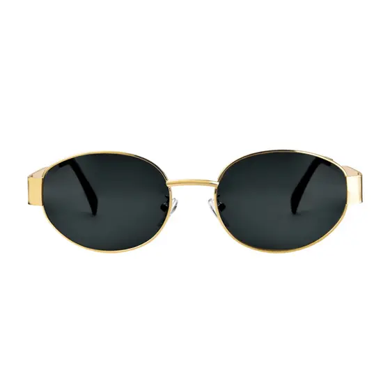 Óculos De Sol Uv400 Oval Feminino Saint Germain Capri Preto