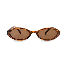 Óculos De Sol Uv400 Oval Feminino Verona Tortoise Giorno