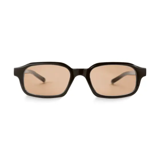 Óculos de Sol Retangular Ibiza Edge Preto Retrô Clássico Unissex Proteção UV400 Elegantes Moderno