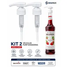 2 Valvulas pump dosadora dispensador de xarope mel molhos para garrafa de vidro 750ml e 1 litro