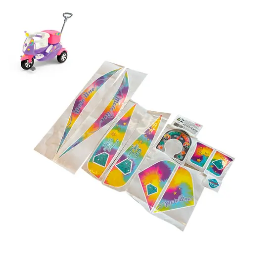Adesivos Colante Triciclo Velotrol Moto Uno Duo Calesita HNR