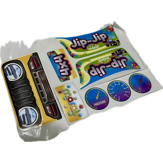 Kit de Adesivos Colante para Jip Jip Maral 4x4 Cartela Decorativa Feminino