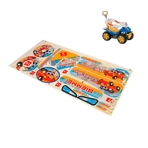 Adesivos Colante Carro Dudu Car Style Biemme Cartela Adesivo Carrinho Quadriciclo HNR