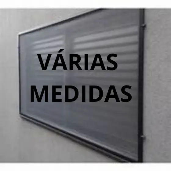 Tela mosquiteira mosquiteiro removivel (várias medidas) perfil aluminio preto ou branco completo