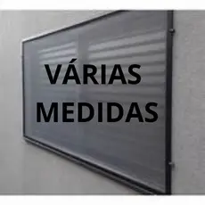 Tela mosquiteira mosquiteiro removivel (várias medidas) perfil aluminio preto ou branco completo