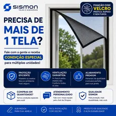Tela Mosquiteiro  Janela e Porta com Velcro | Fibra de Vidro Resistente e Lavável  Fácil Instalação