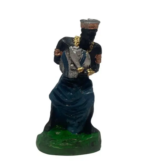 Imagem Em Resina Ogum 10cm Estatueta Para Umbanda Candomblé