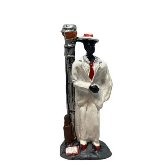 Estatueta Zé Pilintra 10cm Imagem Religiosa Para Decoração E Culto Espiritual Afro-Brasileiro