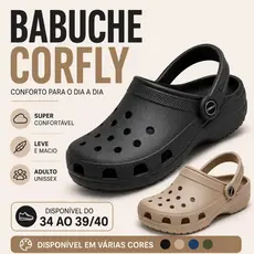 Babuche Tradicional Furos Chinelo Masculino Sandália Feminina Unissex Confortável e Leve - Corfly